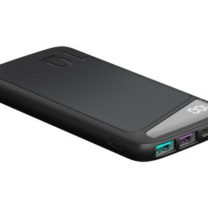 goobay Powerbank 10000mAh 2xUSB-A 1xUSB-C Sort