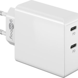 Goobay PD Dual USB-C Hurtigoplader 36W - Hvid