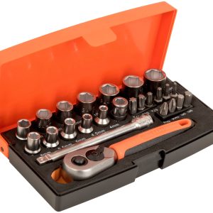 Bahco Mini topnøglesæt 1/4 med 25 dele (4-13 mm)