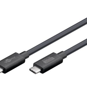 goobay USB 4.0 USB Type-C kabel 1.2m Sort