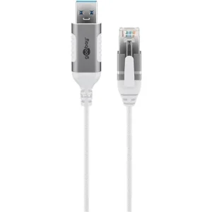 Goobay 74384 USB 3.0 type A to RJ45 7.5 m Hvid