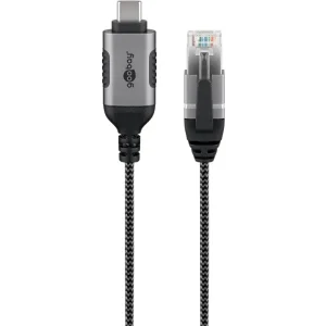 Goobay 74392 USB 3.1 type A to RJ45 5 m Black