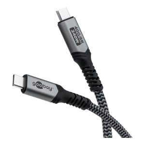 goobay USB Type-C kabel 1m Sort Grå