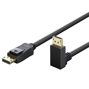 Goobay DisplayPort 2.1 Kabel Vinklet nedad 8K 144Hz 5 m
