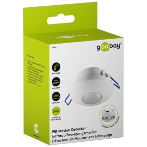 goobay 2-in-1 motion sensor 79602 Bevægelsessensor Hvid