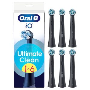 Oral-B iO Ultimate Clean Børstehoveder Sort, 6 stk.