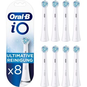 Oral-B iO Ultimate Clean Børstehoveder Hvid, 8 stk.