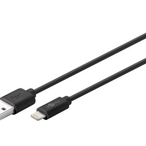 Goobay Lightning-kabel 50cm sort MFi
