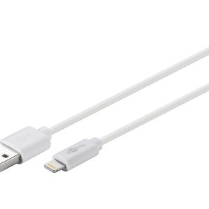 Goobay Lightning-kabel 2m hvid MFi