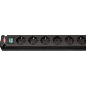 brennenstuhl Stikdåse 6-stik Sort 3m