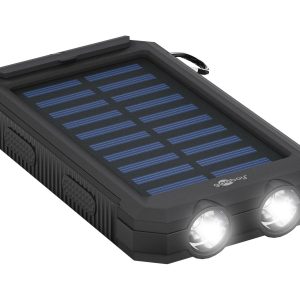 goobay Outdoor PowerBank 8.0 Solarstrømbank 8000mAh 2xUSB-A Sort